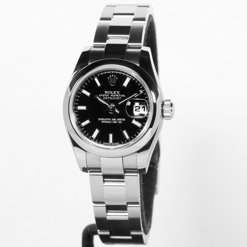 【美品】【中古】ROLEX ロレックス デイトジャスト26 179160 ランダム品番 (ブラック)