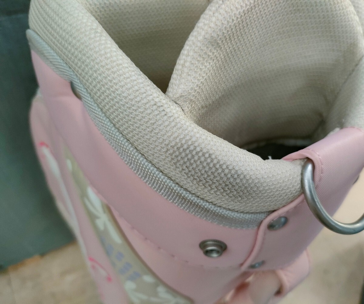 管理1317 【送料無料】PUMA プーマ キャディバッグ ゴルフバック 軽量 口枠6分割 フード/ショルダー付 キズ汚れあり 現状品_画像7