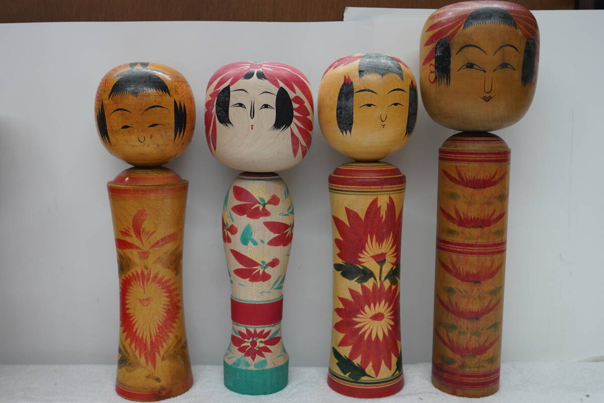 ★昭和レトロ 伝統(tǒng)こけし 創(chuàng)作こけし 特大 高さ約31cm～39cm まとめて12點(diǎn) 伝統(tǒng)工蕓 日本人形 溫泉土産 置物★3