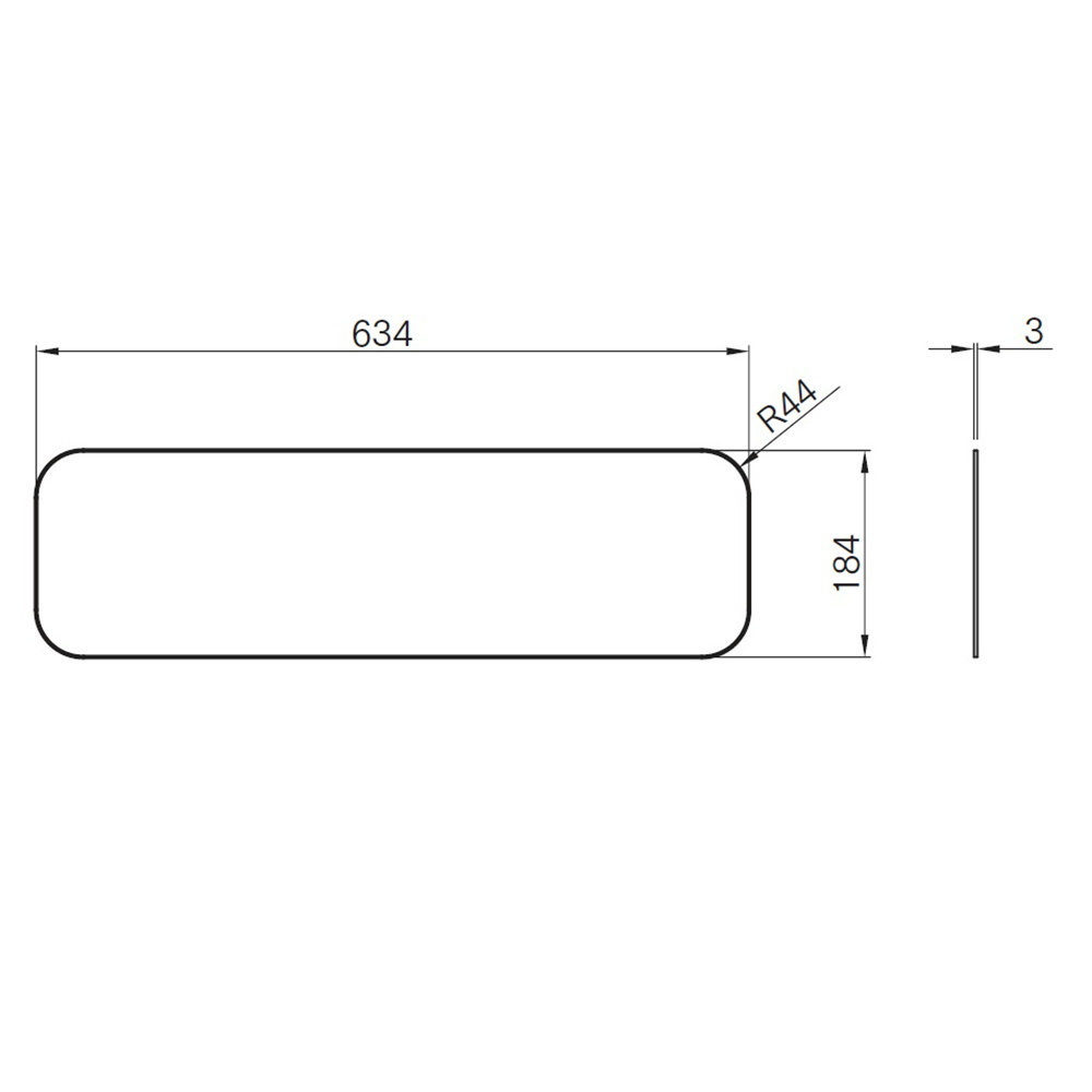 JB アルミ看板灯 小用 アクリル板 184×634×厚3mm 乳白色 アルナ中 アンドン 行灯 4100722_画像2