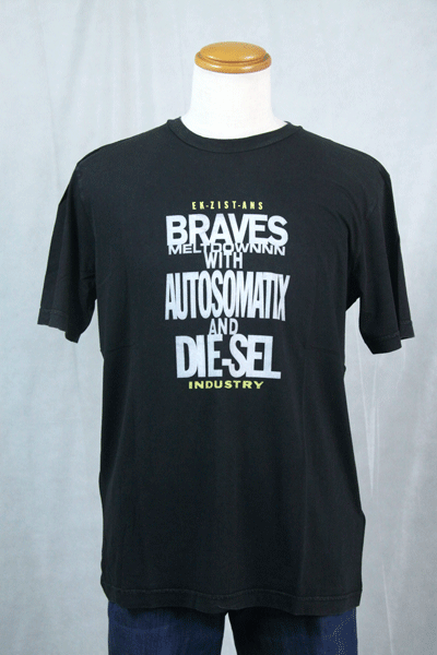 半袖Tシャツ Lサイズ ディーゼル 20SS◆f-shop◆SAS9-0SAPC-900 HT*L インポート メンズ イタリア 1點(diǎn)物 ブラック