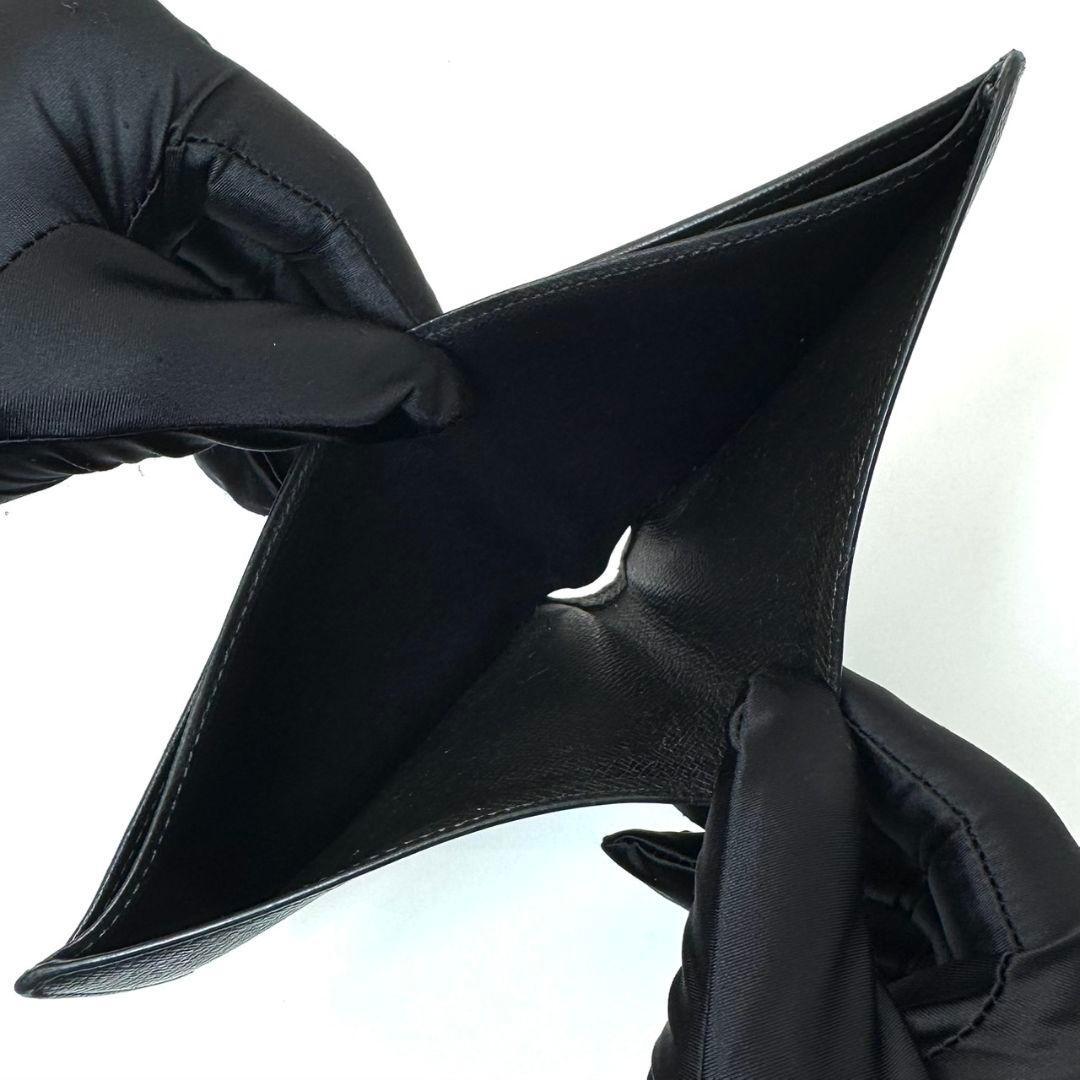 ルイヴィトン タイガ ポルトフォイユ ミュルティプル M30952 財布 折り財布 二つ折り ウォレット 札入れ カード 黒 ブラック LOUIS VUITTON