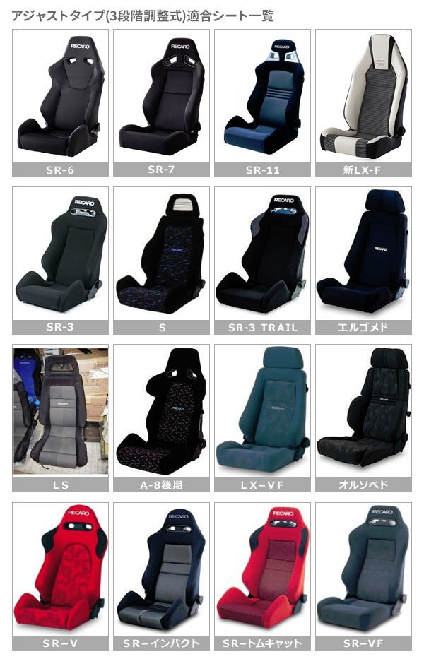 JADE ジェイド アジャストタイプ(3段階調整式) シートレール 右席用 XV GP7 GPE スタンダードポジションタイプ SU021R-AJ