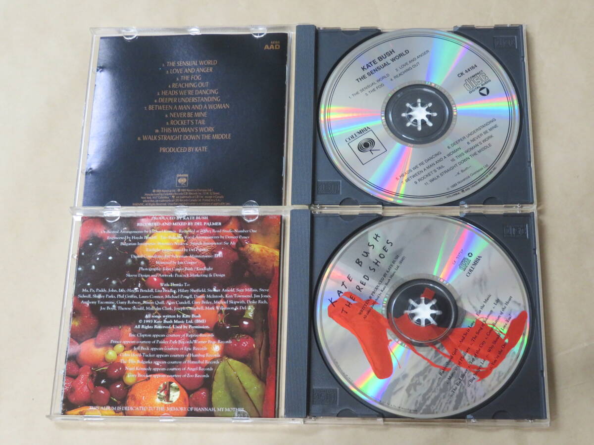 ケイト・ブッシュ CD2枚セット　/　The Sensual World　/　Red Shoes　/　輸入盤（Kate Bush）_画像2