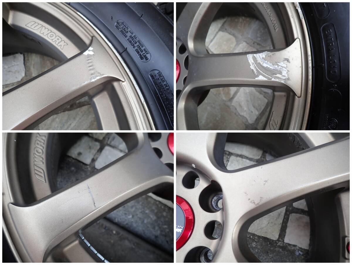 235/60R18 ミシュラン X-ICE SNOW SUV 4本 スタッドレス MICHELIN WORK EMOTION XT7 18X7.5J +35 デリカD5 アウトランダー_画像5