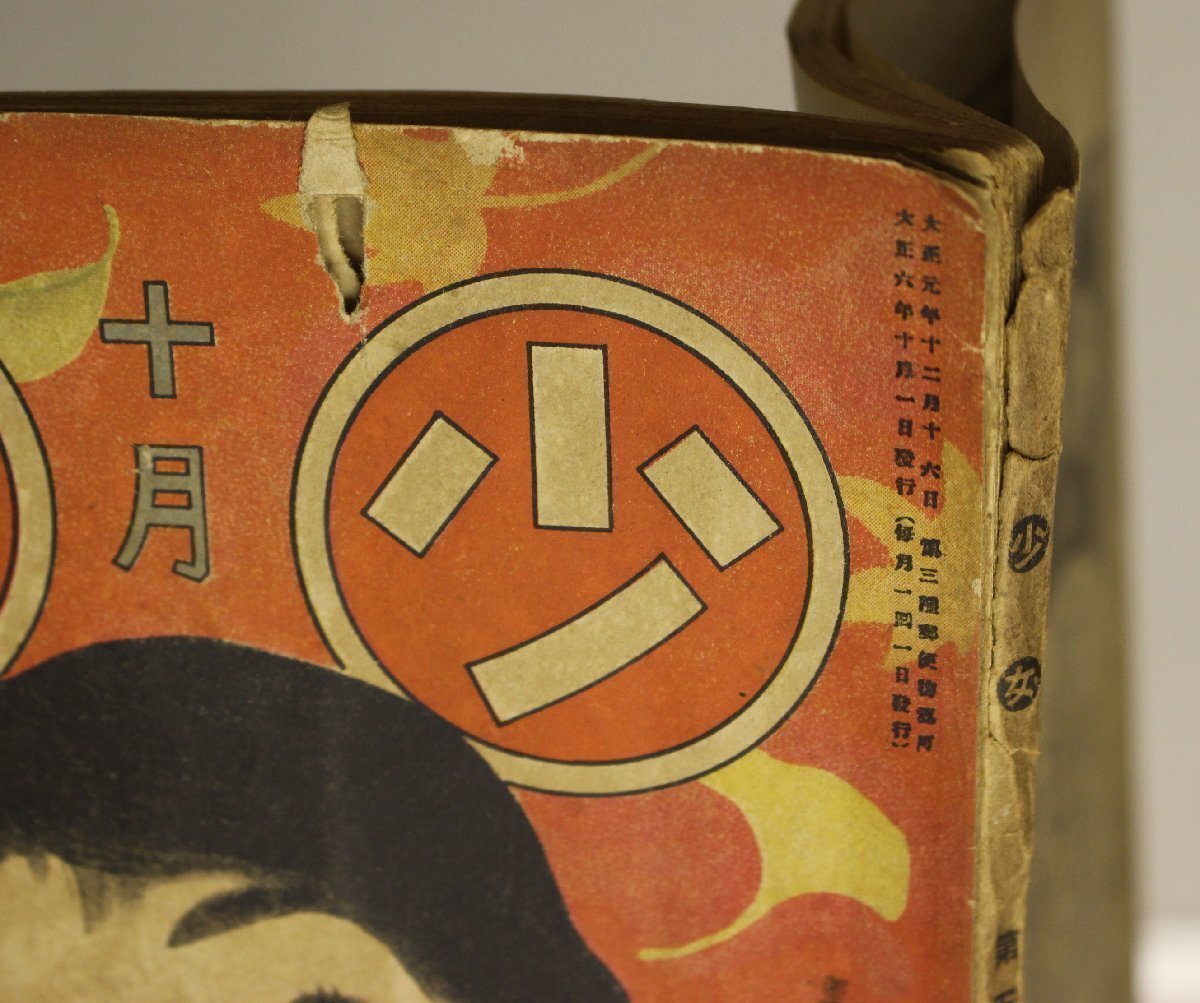 印刷物『少女 十月号 大正六年第五十八號』東京時事新報社 補足:野菊芦の湖畔運動会ローマンス少女小話ちる銀杏葉コスモスの咲くころ_画像3