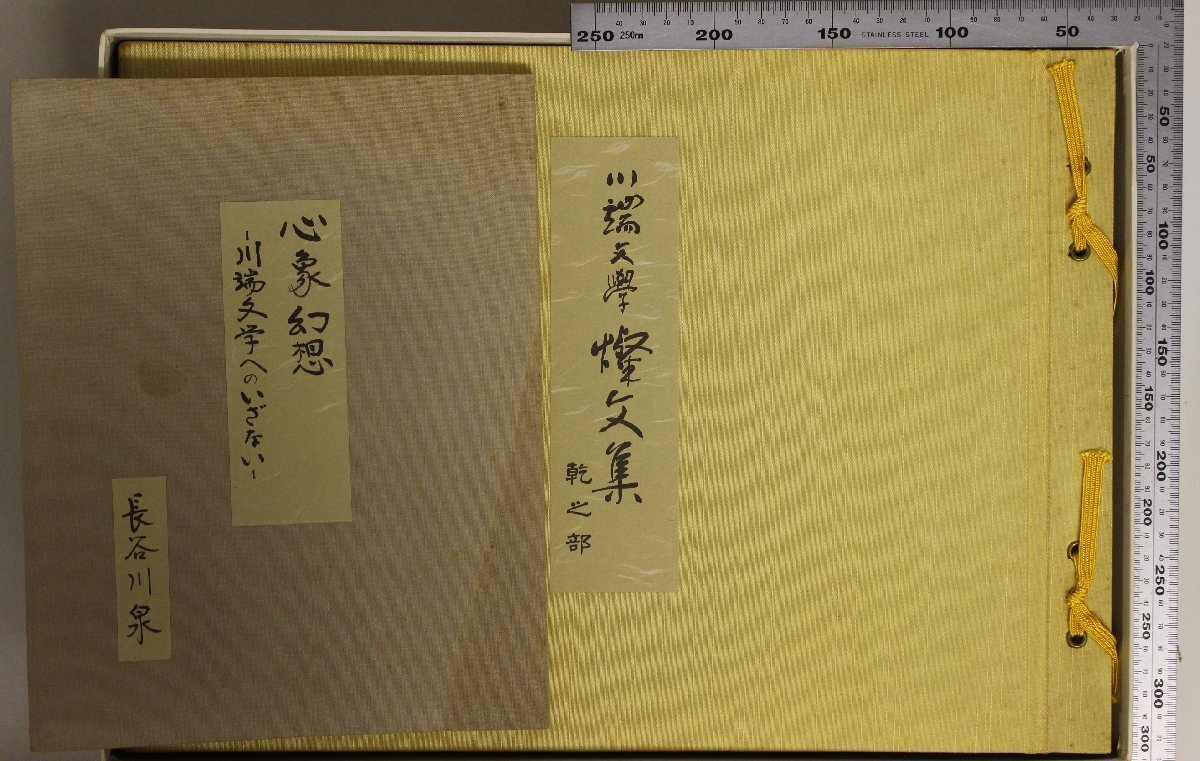 文學(xué)『川端文學(xué)燦文集 干之部?坤之部?別冊 心象幻想 川端文學(xué)へのいざない 3冊揃』川端康成 金子鴎亭 長谷川泉 アートプロデュース出版部
