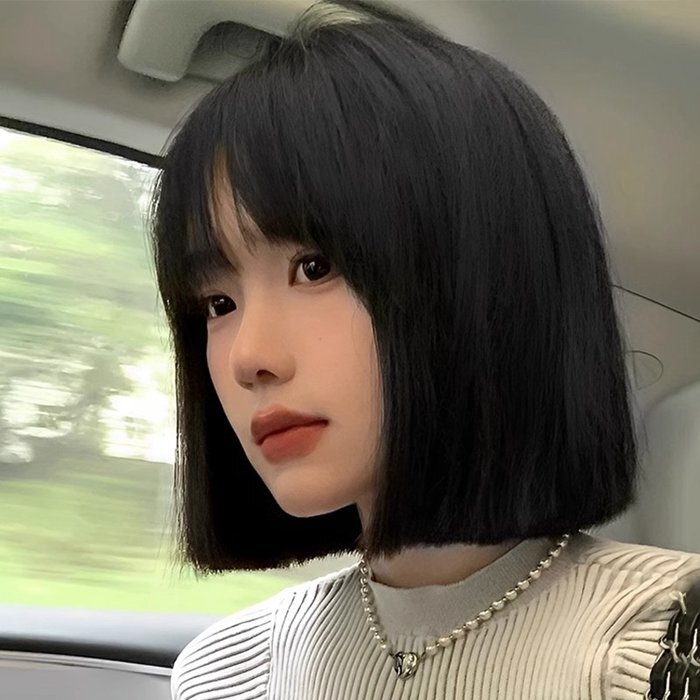 ボブ ショート フルウィッグ 女性 ウイッグ ウィッグ 小顔 耐熱 通気性 医療用 Lolita コスプレ 自然 大人 前髪_画像1