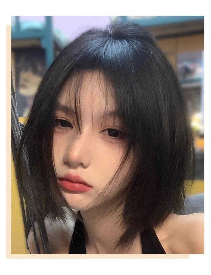 ボブ ショート フルウィッグ 女性 ウイッグ ウィッグ 小顔 耐熱 通気性 医療用 Lolita コスプレ 自然 大人 前髪_画像7