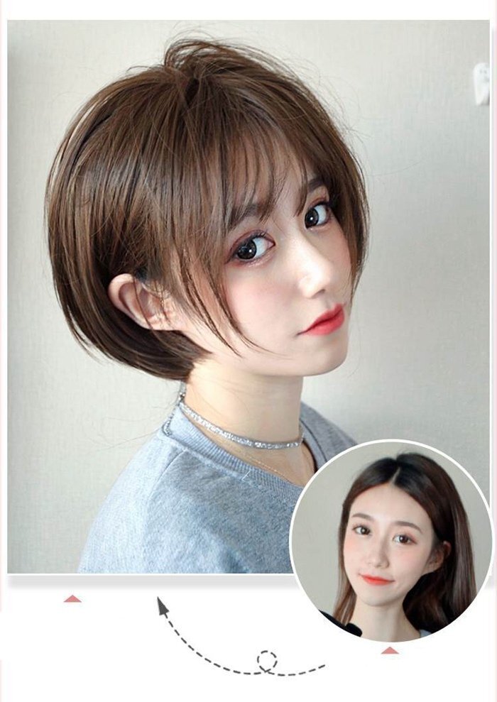 ショート ウィッグ 男装 フルウィッグ 女性 ウイッグ 小顔 空気感 自然 耐熱 通気性 医療用 コスプレ 大人_画像5