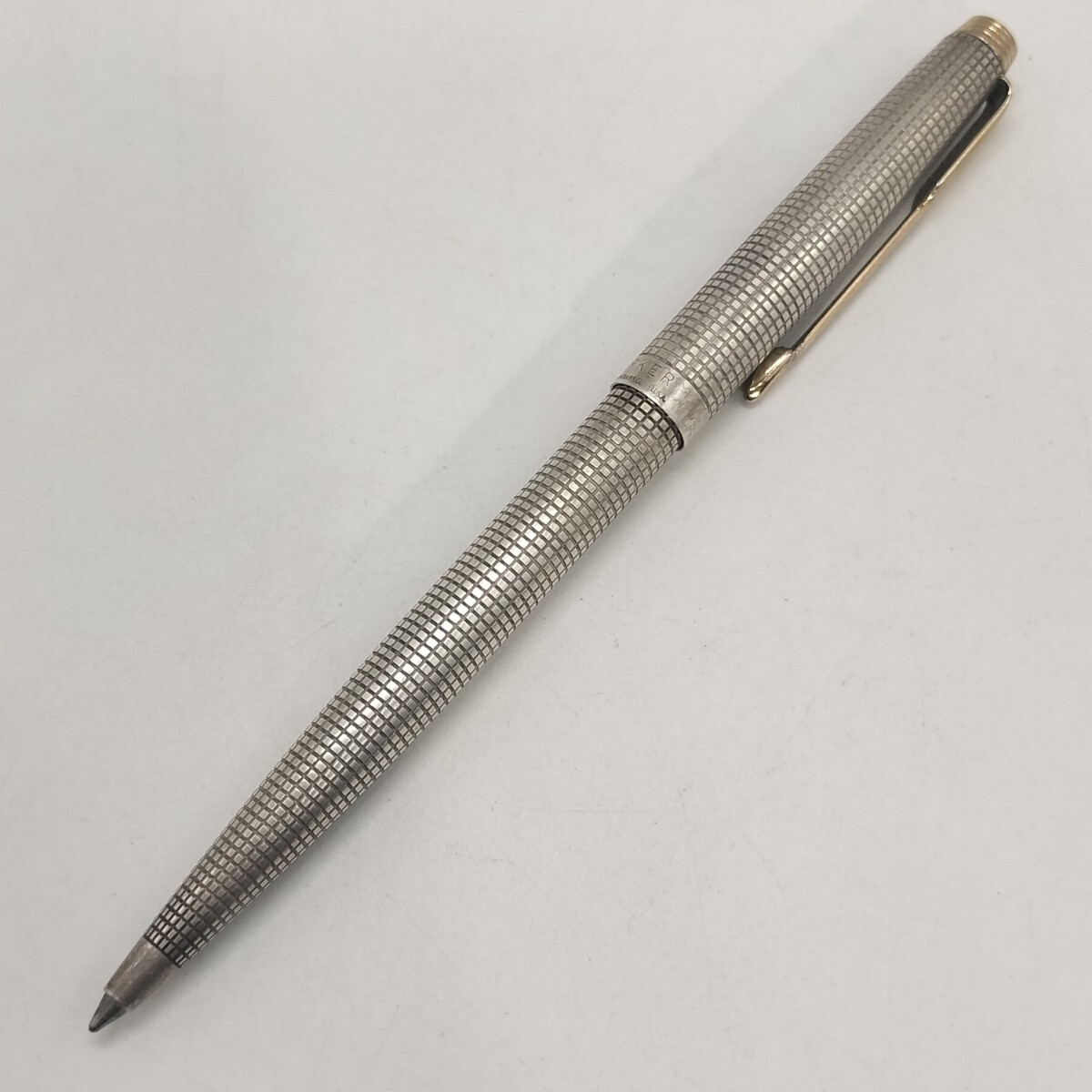 PARKER パーカー 75 シズレ ボールペン USA STERLING スターリングシルバー ノック式 文房具 筆記用具　　J_画像1