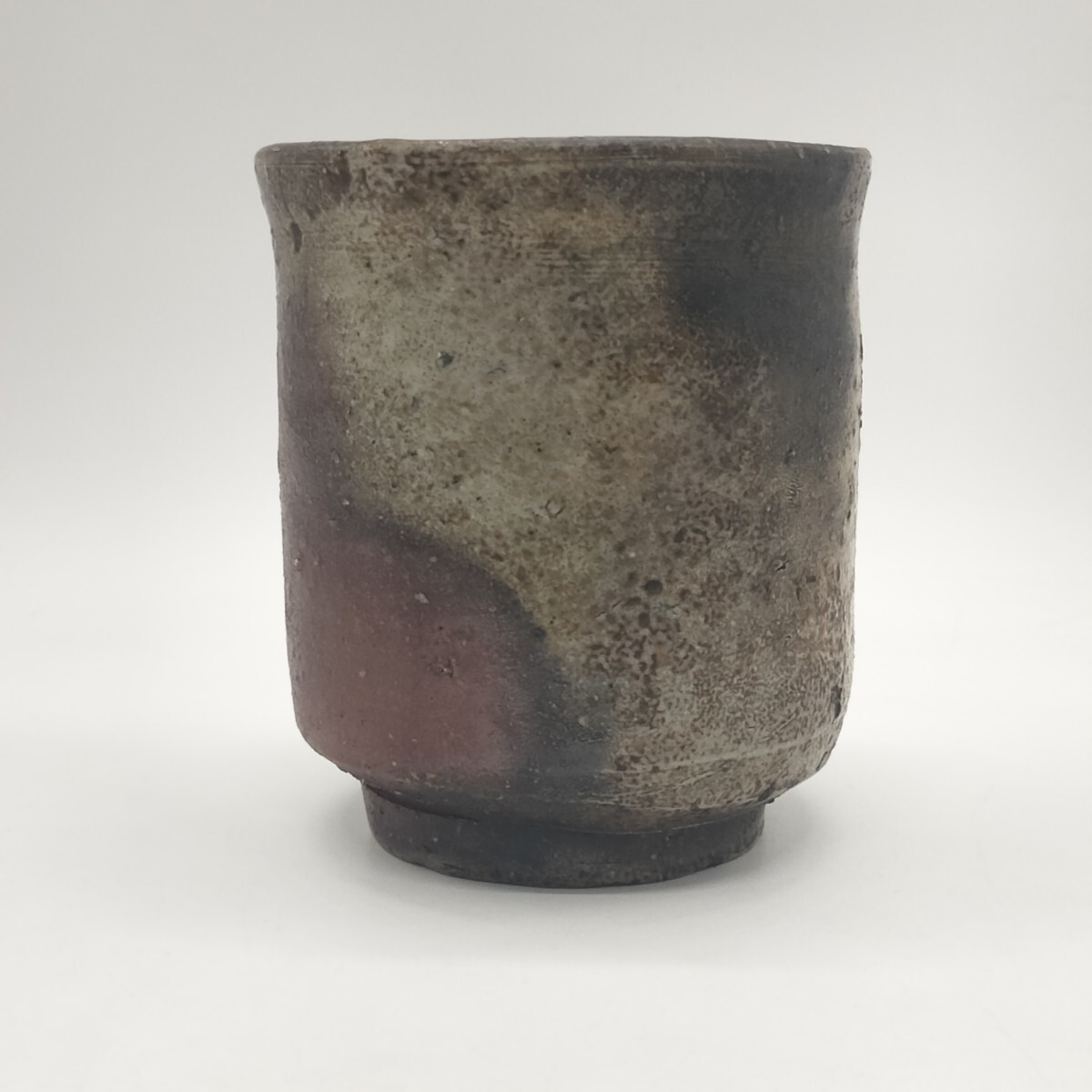 岡山県無形文化財 藤原建 備前焼 湯呑み 湯呑 大振り　　J_画像3