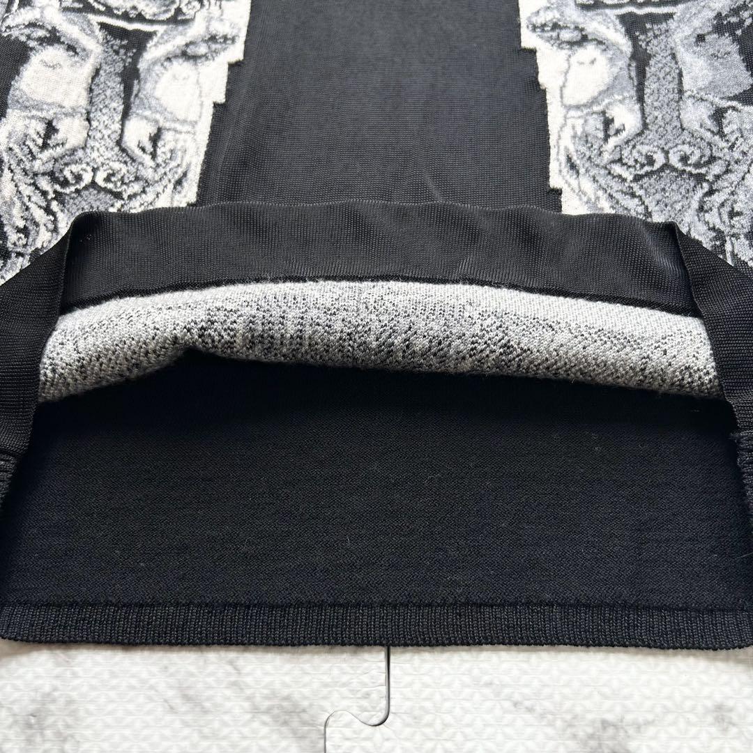 希少◎Jean Paul Gaultier MAILLE FEMME ジャンポールゴルチエ パワーネット 総柄ニット 刺繍 ヴィンテージ トップス ロゴ エンジェル 天使_画像5