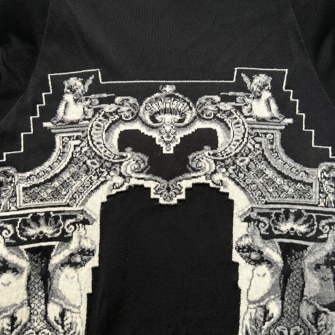 希少◎Jean Paul Gaultier MAILLE FEMME ジャンポールゴルチエ パワーネット 総柄ニット 刺繍 ヴィンテージ トップス ロゴ エンジェル 天使_画像6