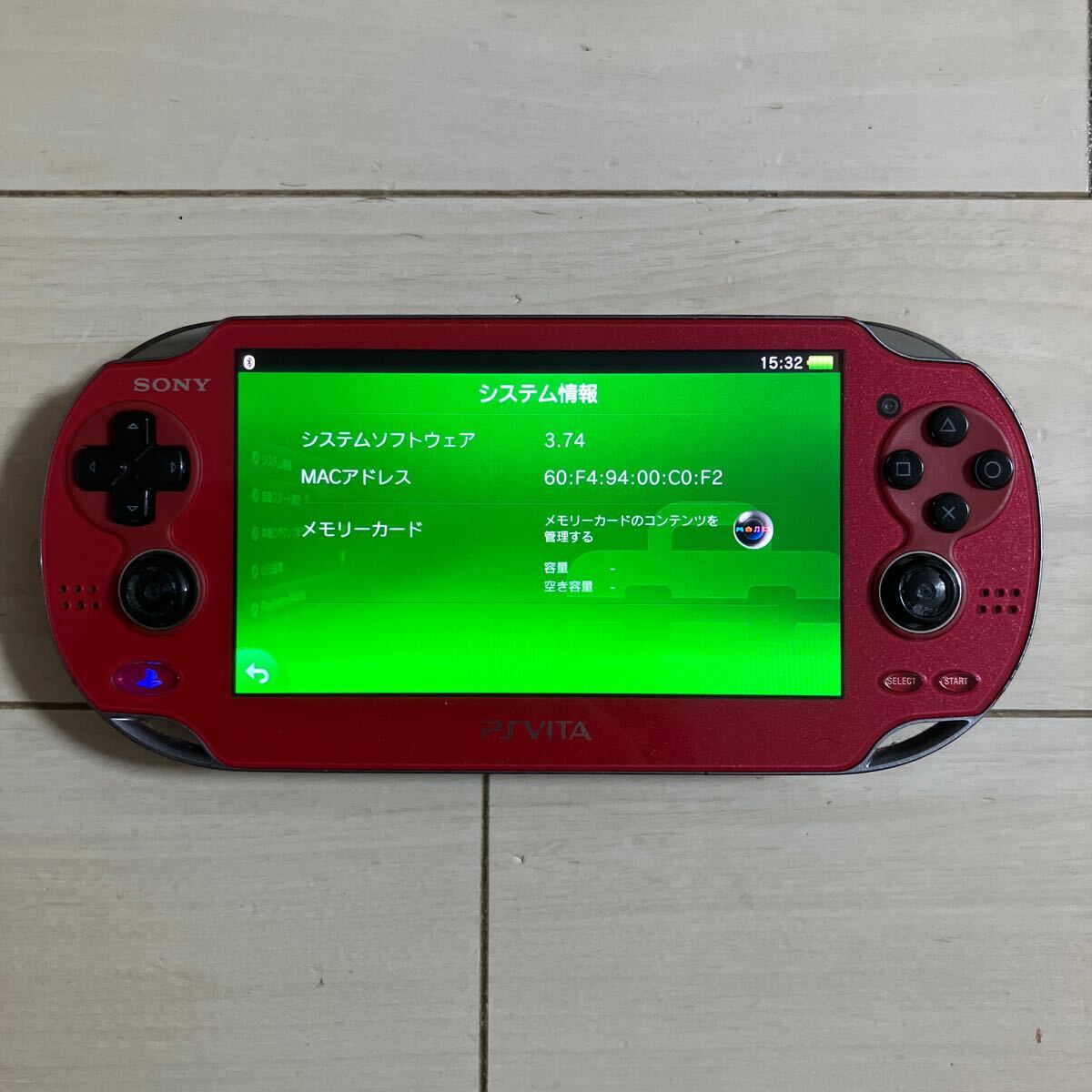 SONY PSVITA PCH-1000 ZA03 本体 初期化 wifi ソニー プレイステーション ビータ ヴィータ プレステ PlayStation プレステ PS _画像2