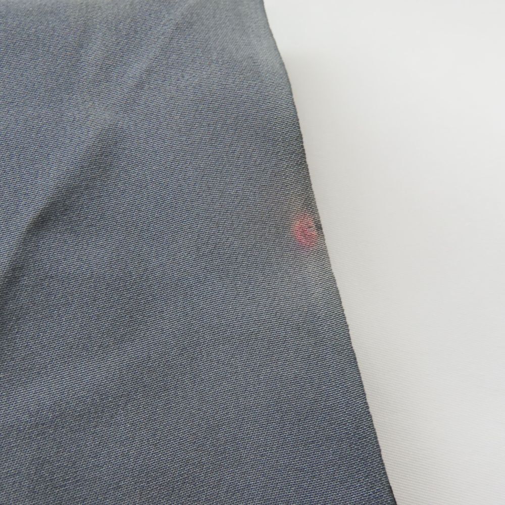 中古 襦袢 正絹 グレー 和装 呉服 和服 きもの メンズ 男性_画像7