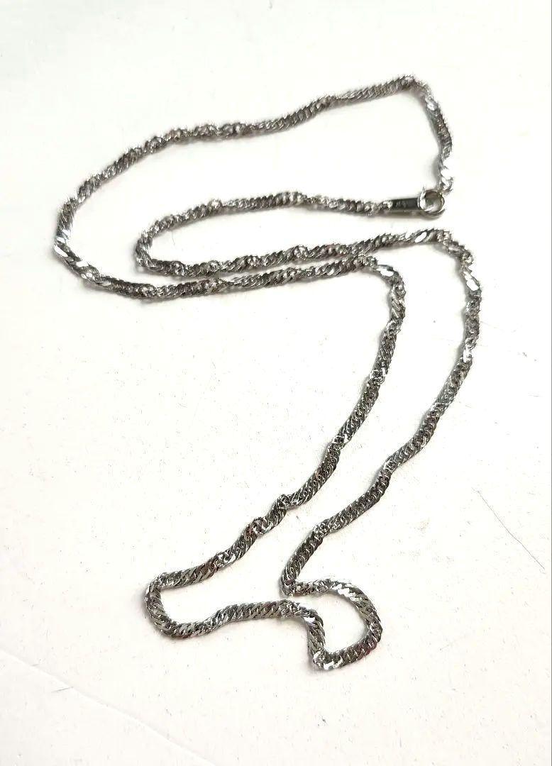 pt850 スクリューネックレス 50㎝ 6.78g　造幣局検定マーク_画像6