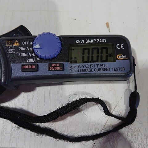 [ утиль ]KYORITSU объединенный KEW SNAP 2431 маленький размер высокая эффективность утечка электрический ток зажим измерительный прибор 