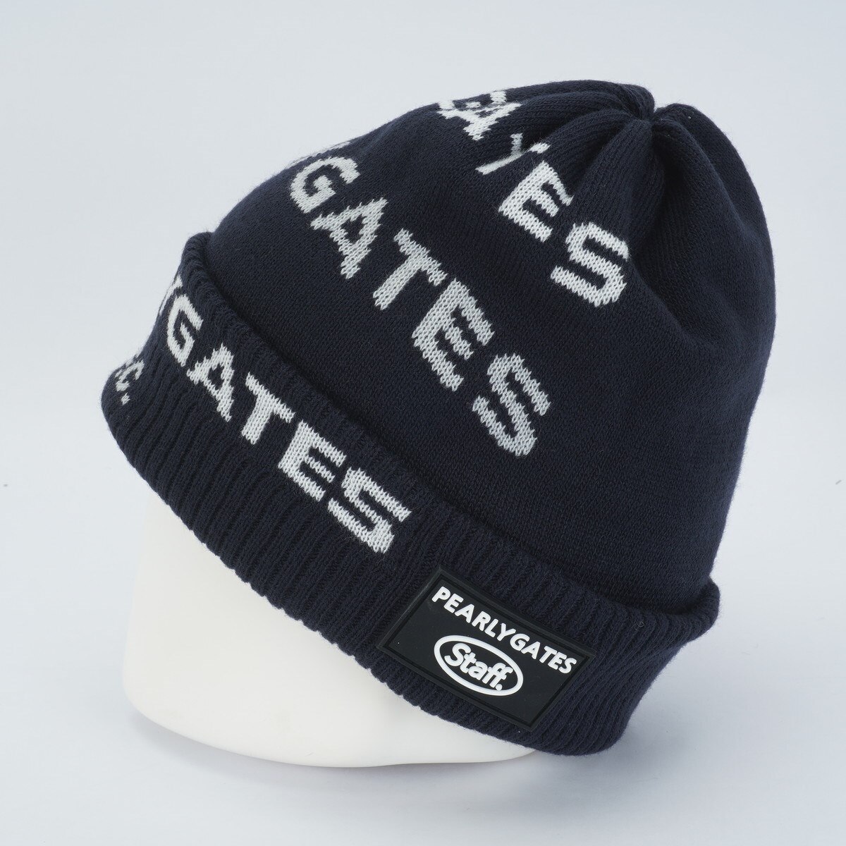 PEARLYGATES●パーリーゲイツ●PG●人気デザイン●ニット帽●人気のネイビー●定価10780円●完売品●未使用●053-4287009_画像2