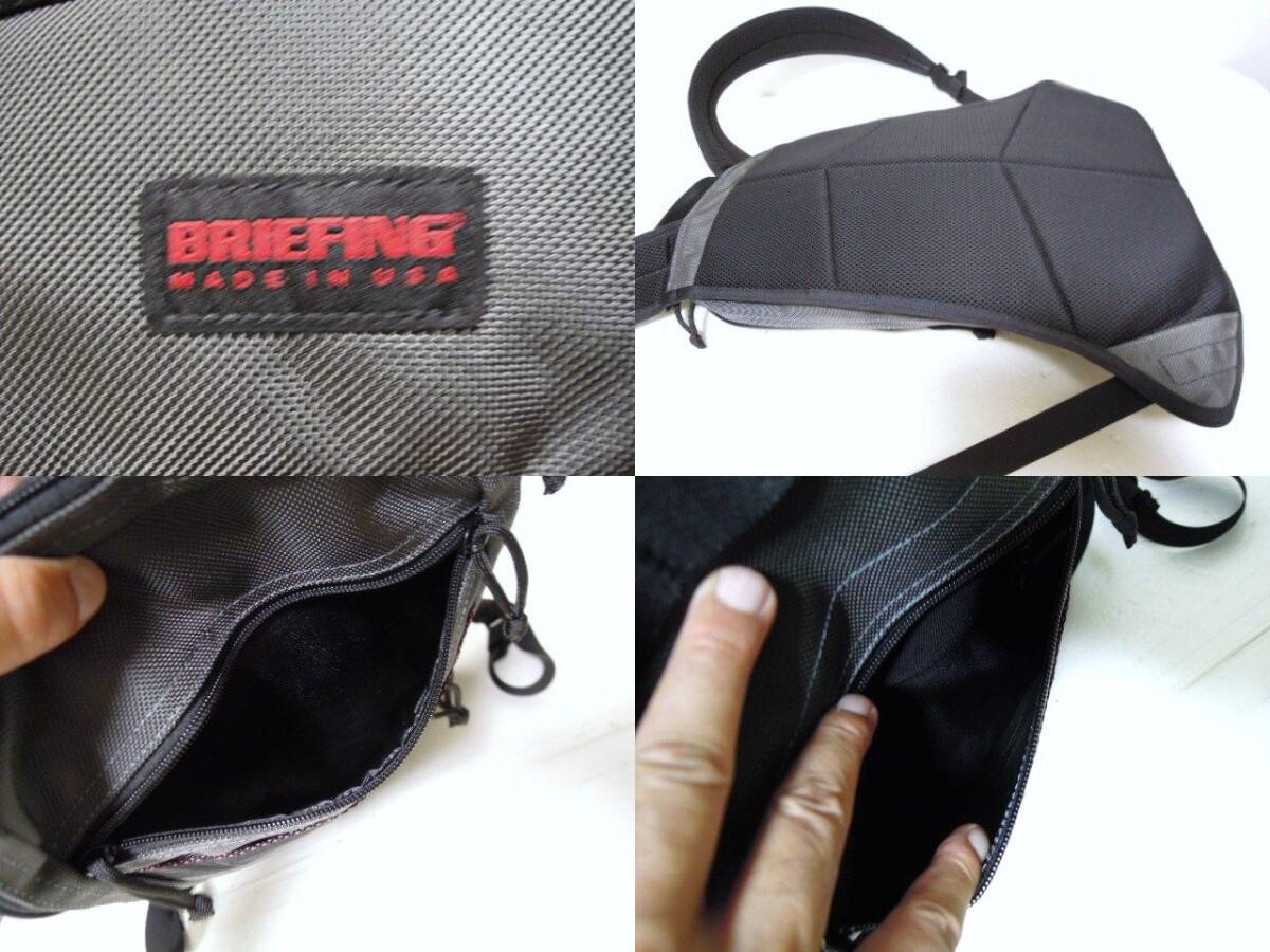 ブリーフィング●リュック バッグ●BRIEFING HUGGER BACKPACK●ハガー バックパック●B4サイズ●BRM183106●USA●グレー●超美品_画像10