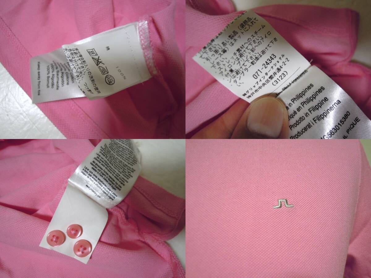 リンドバーグ●ピンク●襟付き●半袖●ウエアー●サイズ/Ｓ/スリムフィット●㈱グリップインターナショナル●正規品●美品_画像10