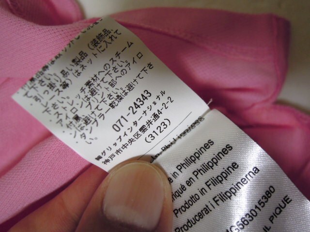 リンドバーグ●ピンク●襟付き●半袖●ウエアー●サイズ/Ｓ/スリムフィット●㈱グリップインターナショナル●正規品●美品_画像9