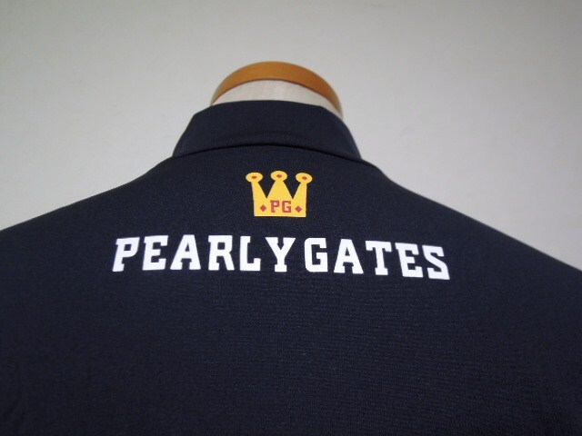 PEARLYGATES●パーリーゲイツ●PG●25TH●半袖●モックウエアー●ネイビー●サイズ⑥●美品_画像6