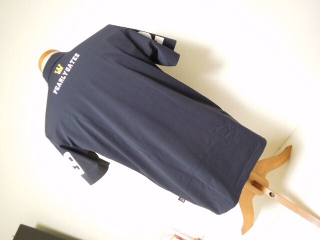 PEARLYGATES●パーリーゲイツ●PG●25TH●半袖●モックウエアー●ネイビー●サイズ⑥●美品_画像3