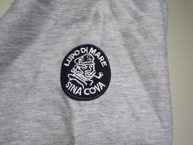 SINA COVA●シナコバ●七部丈●襟付き●デザインシャツ●おしゃれ大人デザイン●サイズM●グレー●美品_画像7