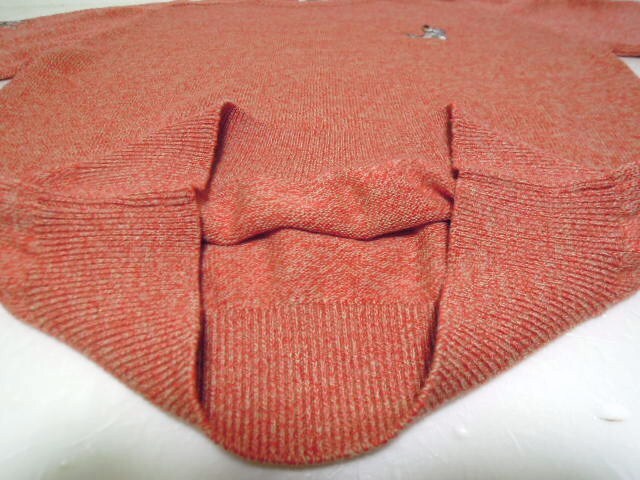 SINA COVA●シナコバ●長袖●デザイン●セーター●おしゃれ大人デザイン●サイズM●オレンジ●超美品●2回程使用のみ_画像8