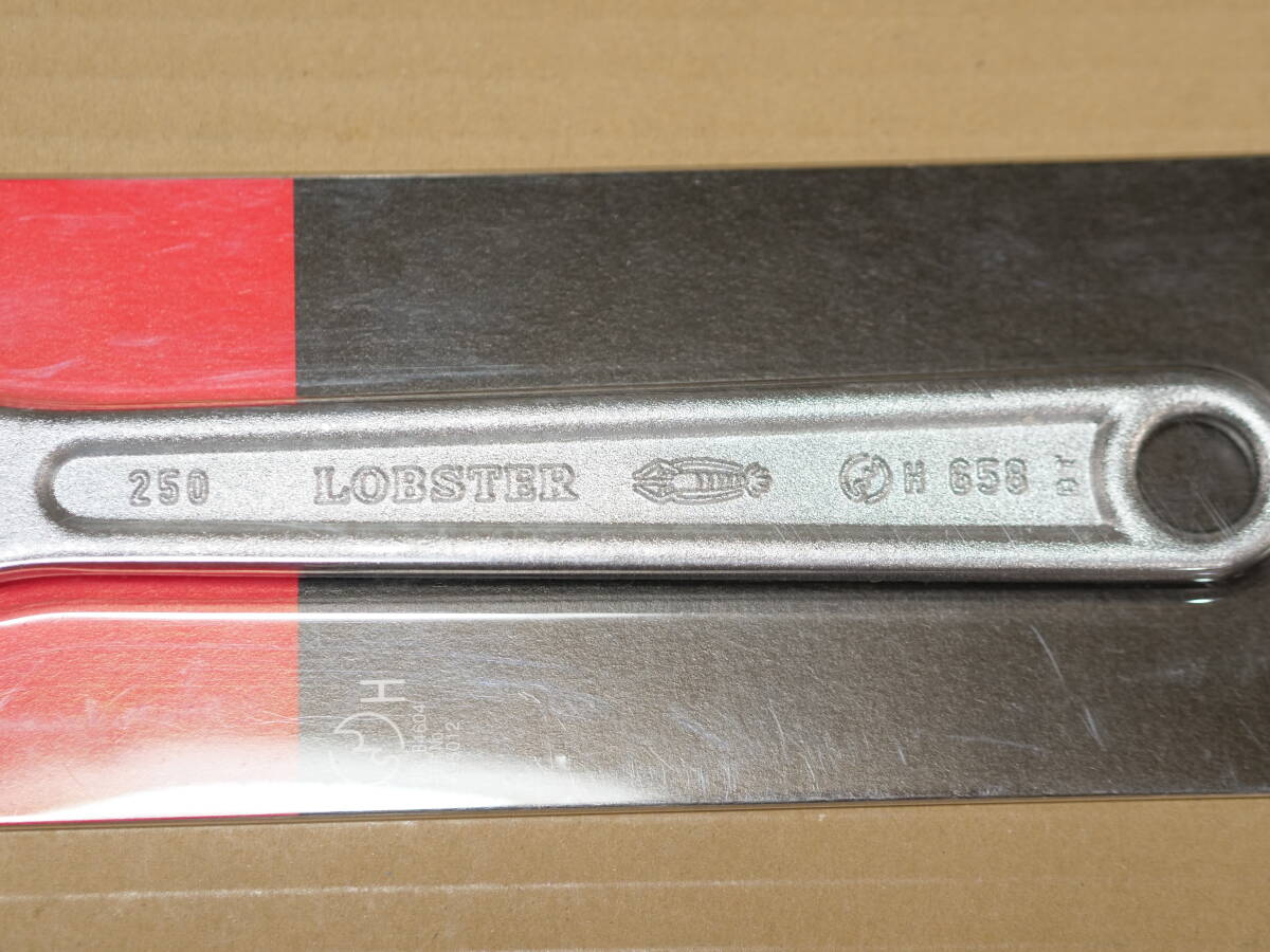 新品 LOBSTER 250 mm モンキー レンチ M250 検) ロブスター ロブテックス エビ UM36XG UM36 KTC WMA-250 TONE トネ MWR-250_画像2