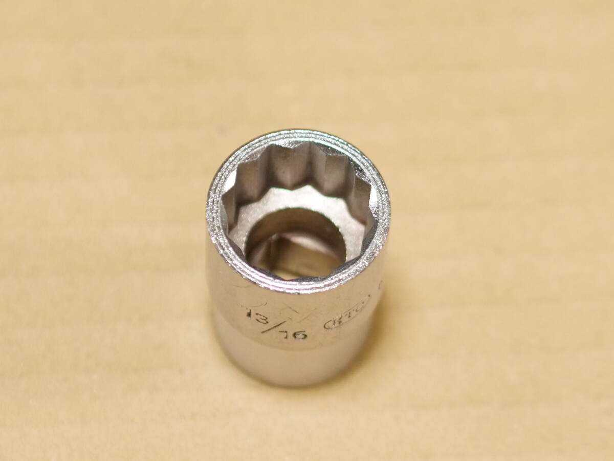 KTC 21 mm ( 13/16 インチ ) 差込角 12.7 mm 1/2 inch 12角 ソケット 旧ロゴ B30-26 検) B30-21 B4-21W B4-21 TONE トネ 4D-21 4S-21_画像2