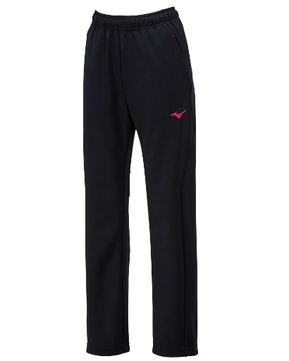 ミズノ [ウォームアップパンツ] 32MDA32596 ブラック×ベリーピンク Lサイズ_画像1