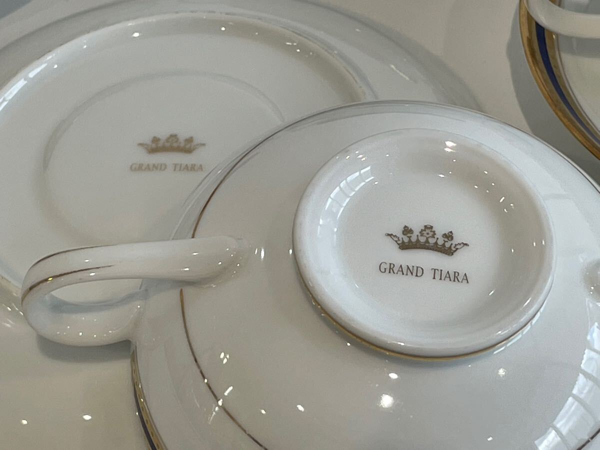 Grand TIARA グランドティアラ スープカップ&ソーサー 5客セット_画像4