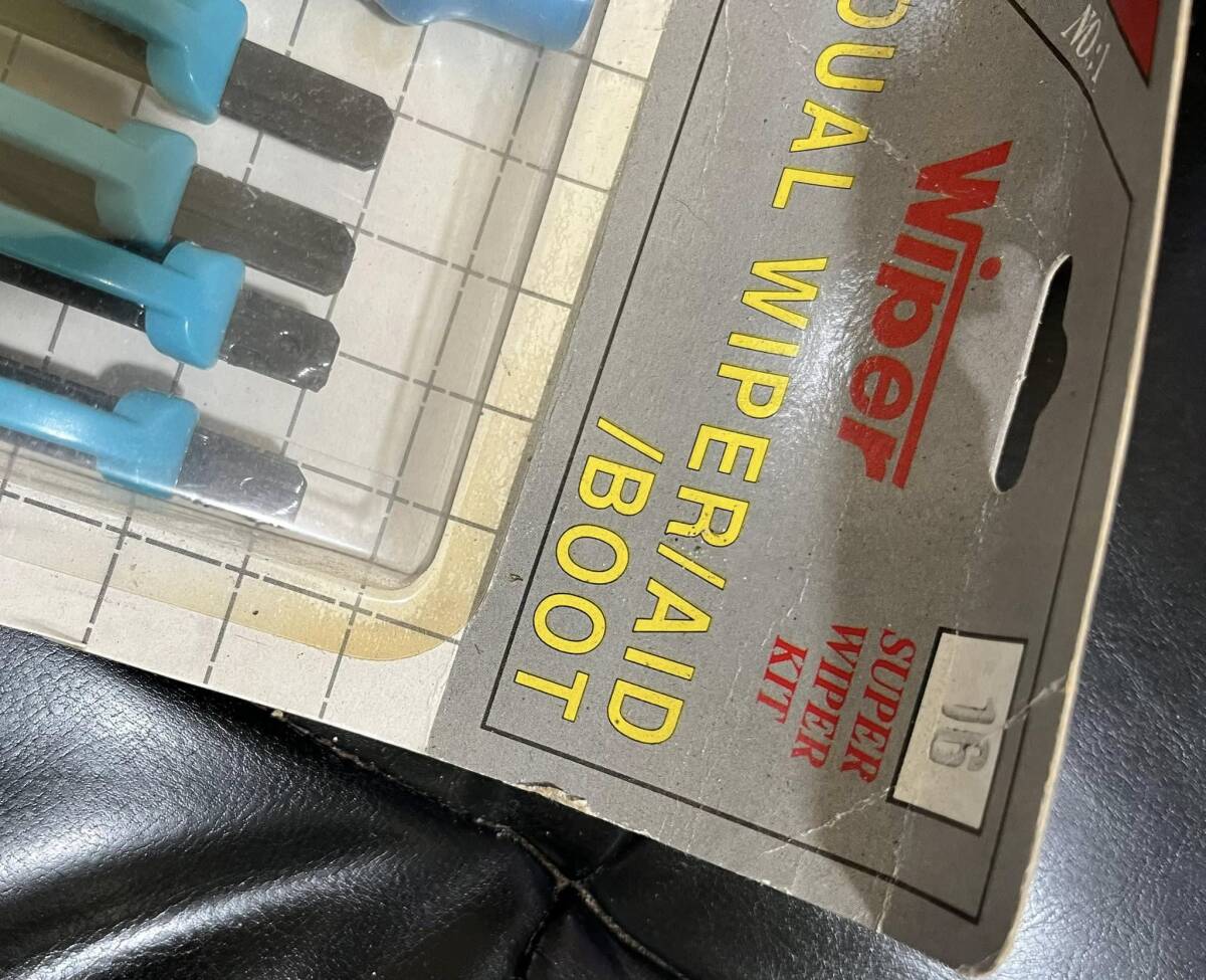 ダブルブレード ダブルワイパー 当時物 16inc 青 ローコン ローライダー MINI TRUCKIN B12 EF sentra ユーロコンパクト シビック_画像2