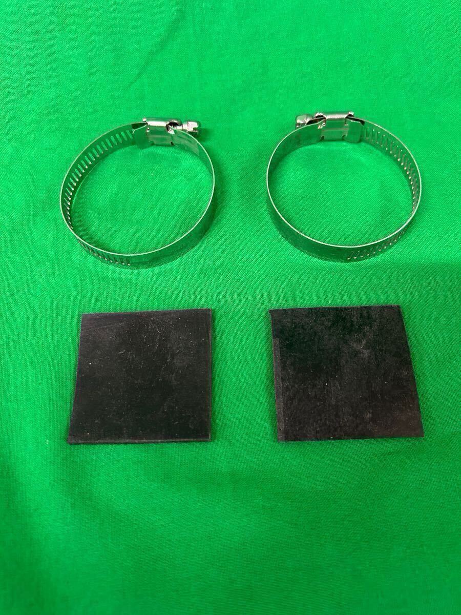 トンガリフェンダー取り付け金具　2面トンガリ取り付け金具　3面トンガリ取り付け金具　ステンレスホースバンド_画像1