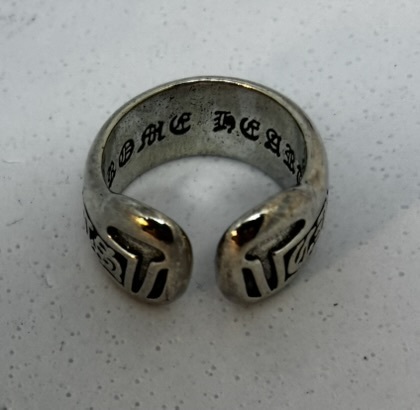 CHROME HEARTS SCROLL RING SMALL LABEL RING　スクロールリング US7号 日本15号　※本商品はクロムハーツではありません_画像7