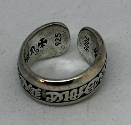CHROME HEARTS SCROLL RING SMALL LABEL RING　スクロールリング US7号 日本15号　※本商品はクロムハーツではありません_画像6