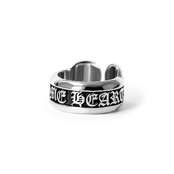 CHROME HEARTS SCROLL RING SMALL LABEL RING　スクロールリング US7号 日本15号　※本商品はクロムハーツではありません_画像1