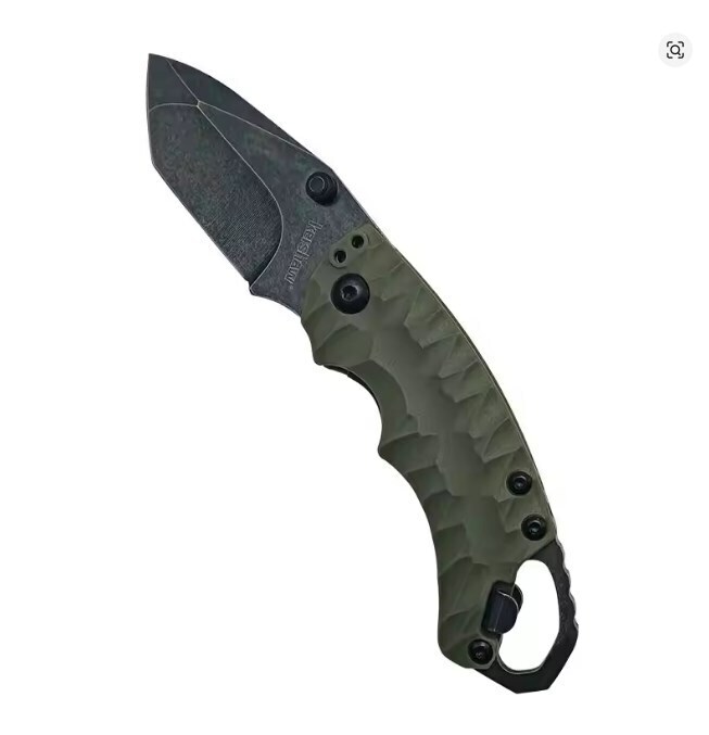 Kershaw Shuffle II - Tanto, Olive, BlackWash Model 8750TOLBW カーショー シャッフル ２ タントー ブラックウォッシュ ODグリーン_画像5