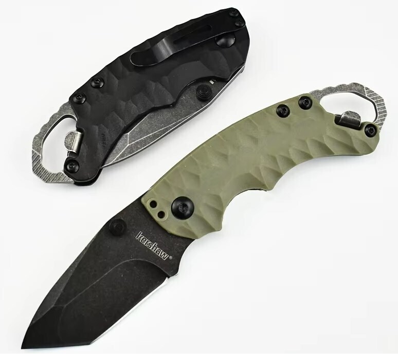 Kershaw Shuffle II - Tanto, Olive, BlackWash Model 8750TOLBW カーショー シャッフル ２ タントー ブラックウォッシュ ODグリーン_画像7