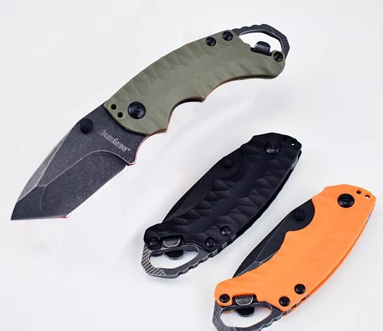 Kershaw Shuffle II - Tanto, Olive, BlackWash Model 8750TOLBW カーショー シャッフル ２ タントー ブラックウォッシュ ODグリーン_画像8