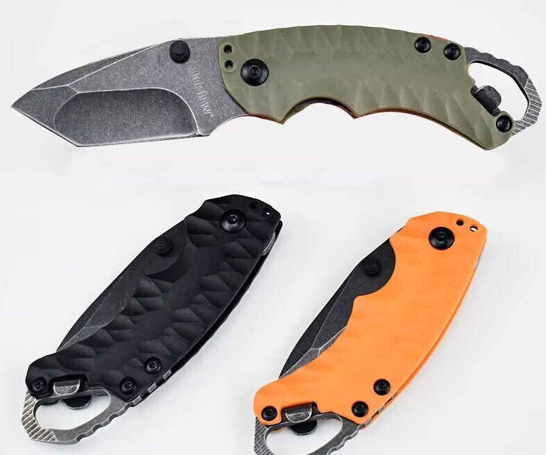 Kershaw Shuffle II - Tanto, Olive, BlackWash Model 8750TOLBW カーショー シャッフル ２ タントー ブラックウォッシュ ODグリーン_画像9