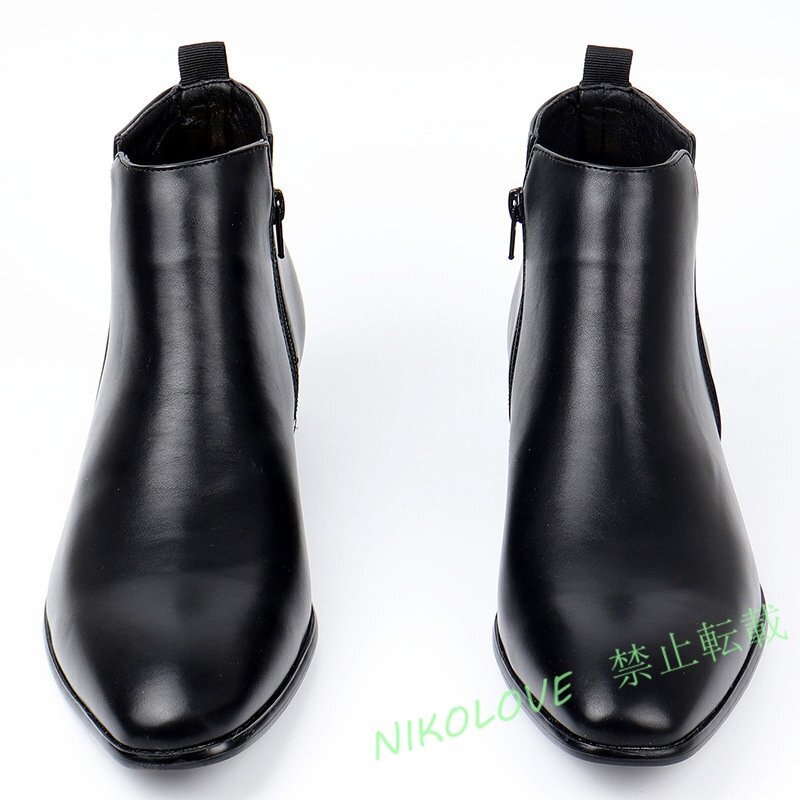 ☆新品 ブーツ メンズ ショートブーツ ミリタリーブーツ エンジニアブーツ ワークブーツ マウンテンブーツ 防滑 おしゃれ 25-30cm_画像5