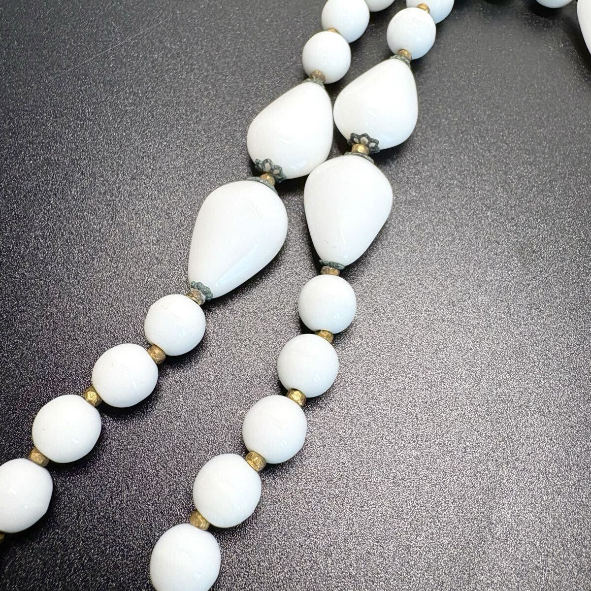 【極美品】MIRIAM HASKELLミリアムハスケル ネックレス チョーカー大ぶり カラーストーン 超ロング ヴィンテージ コスチュームジュエリー_画像5