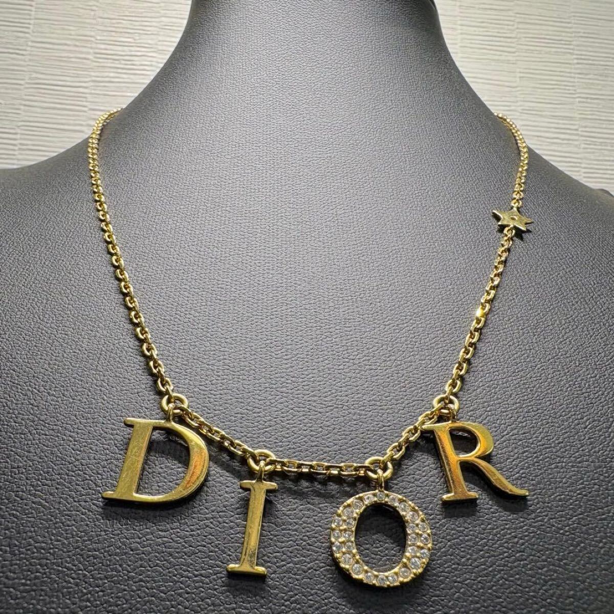 【極美品/現行品】Christian Dior クリスチャンディオール ネックレス チョーカー ディオレボリューション ラインストーン スター モチーフ_画像1