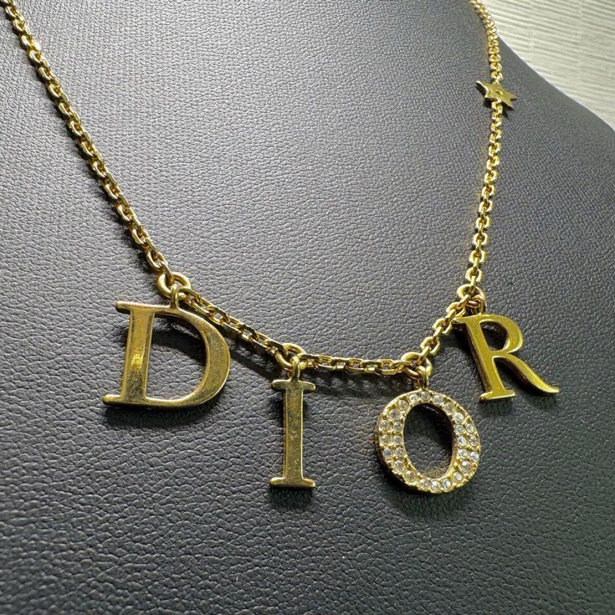 【極美品/現行品】Christian Dior クリスチャンディオール ネックレス チョーカー ディオレボリューション ラインストーン スター モチーフ_画像2