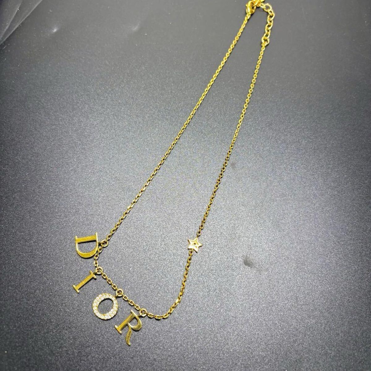 【極美品/現行品】Christian Dior クリスチャンディオール ネックレス チョーカー ディオレボリューション ラインストーン スター モチーフ_画像3