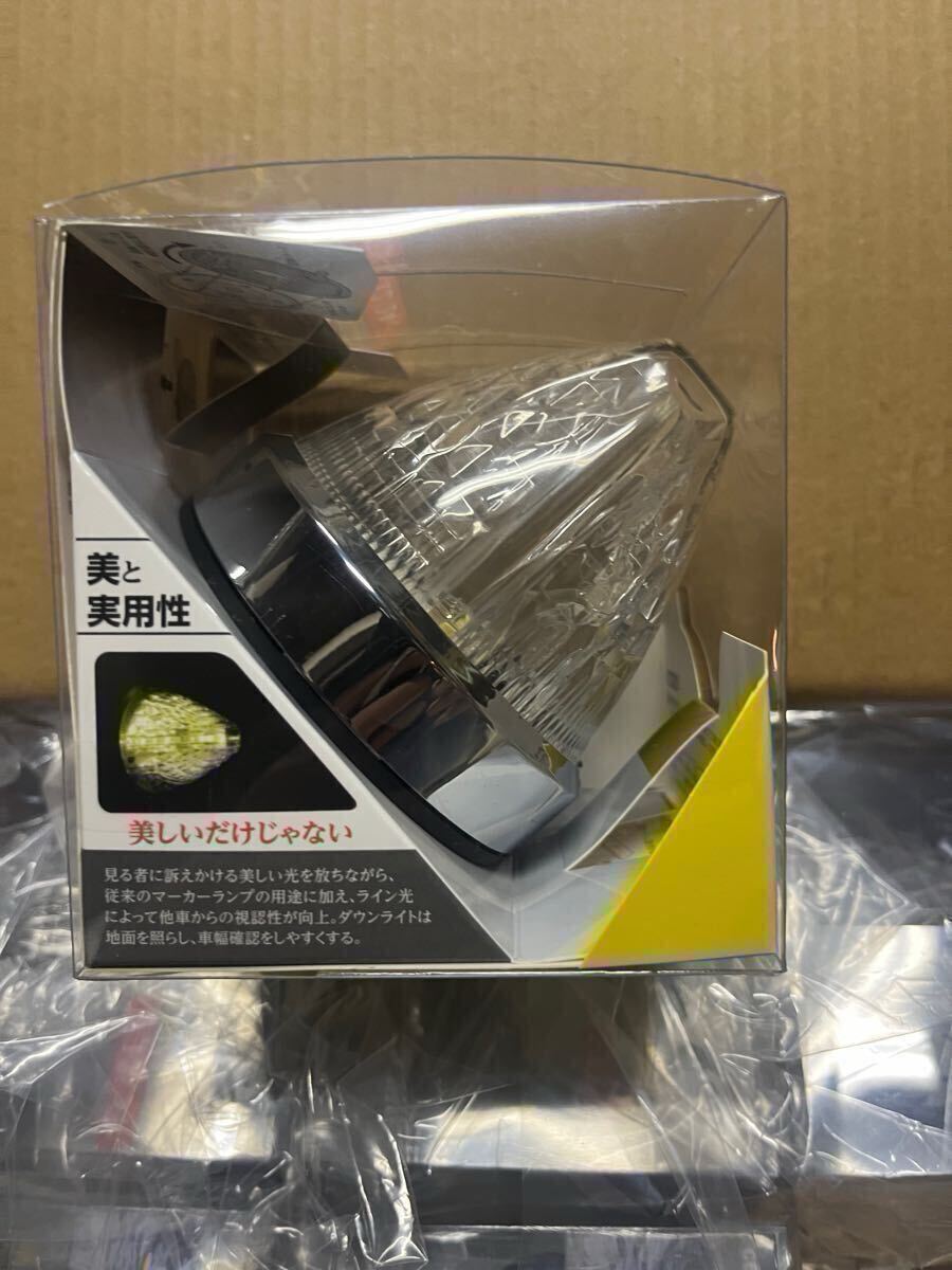 槌屋ヤック LEDファルコンマーカーランプ 一文字 クリア イエロー 10個 アンダーライト _画像2