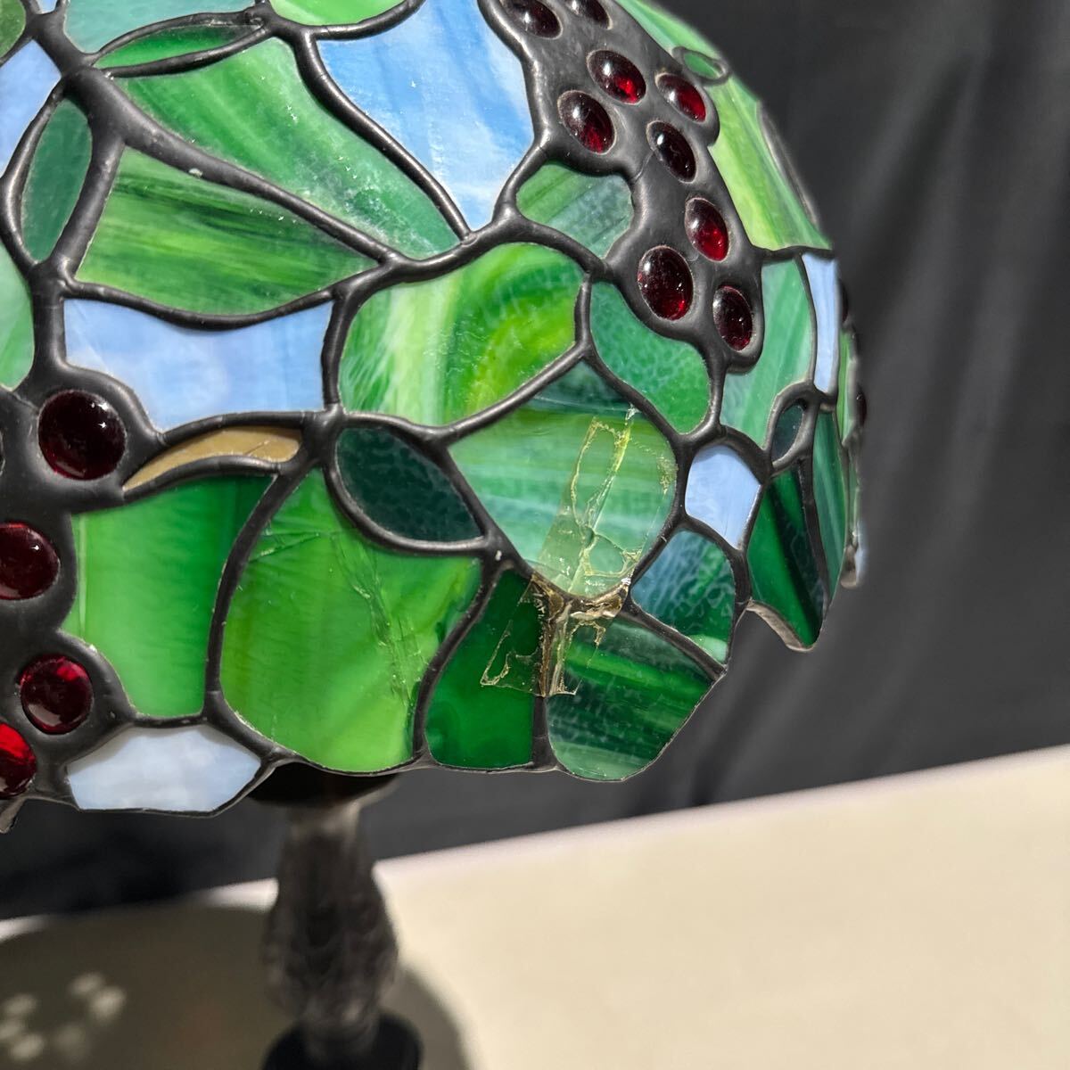 ★ ステンドグラス テーブルランプ アンティーク レトロ ティファニー 風 ランプ インテリア_画像3